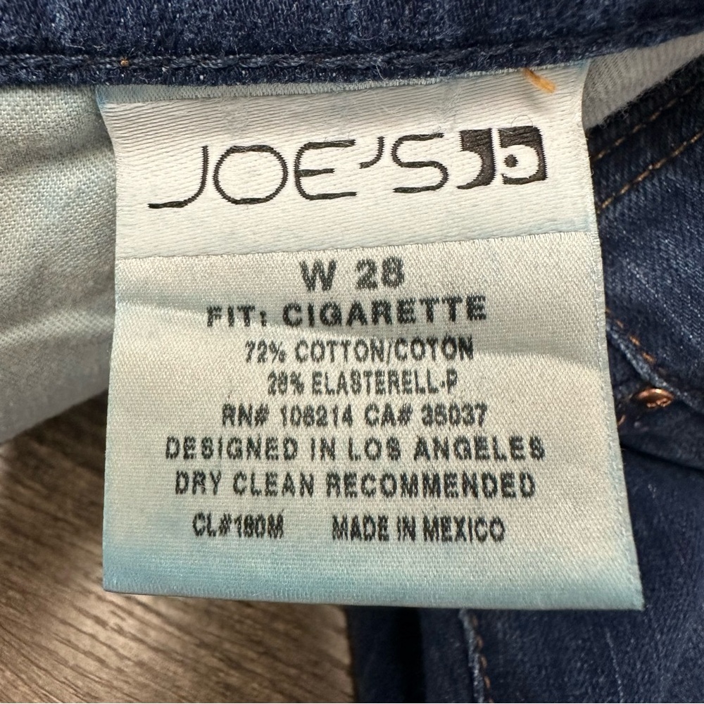 Joe's Cigarette Jeans Women's Straight Leg in Deep Blue - Picture 11 of 11
